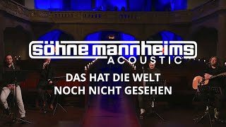 Söhne Mannheims Acoustic  quotDas hat die Welt noch nicht gesehenquot [upl. by Einwahr]