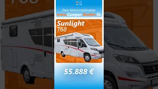 Wohnmobil zu verkaufen  Sunlight T 68  2022  Teilintegrierter  FIAT  Dein Wohnmobilmakler [upl. by Nerraj]