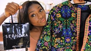 HUGE HAUL PRIMARK SEPHORA URBAN OUTFITTERS TOPSHOP amp MORE [upl. by Lejeune]