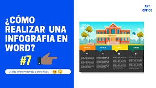 ✅ ¿Cómo hacer una infografía en WORD bonita y fácil ✅  7  ART OFFICE 🎨💜 [upl. by Bryner]