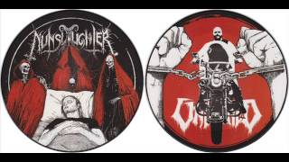 Nunslaughter  Unburied  7quot vinyl split full album [upl. by Ludly]