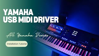 How to install Yamaha USB MIDI Driver on Windows [upl. by Alekahs999]