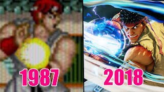 Evolution of Ryus Hadouken 19872018 [upl. by Eseret]