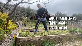 Bahçe Yataklarımı Nasıl Hazırlıyorum temizleme belleme [upl. by Odysseus]