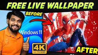 FREE 4k Live Wallpapers 😍 How To Get FREE Live Wallpaper On PC amp Laptop  100 Free amp Easy Method [upl. by Jessalin945]