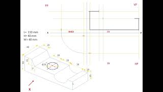 Orthographic Projection in Engineering Drawing [upl. by Menken]