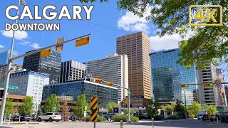 Walking in Downtown Calgary  Canada 4K [upl. by Barnet614]