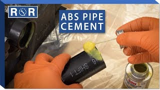 How to Glue ABS Pipe Together  Repair and Replace [upl. by Naamana]