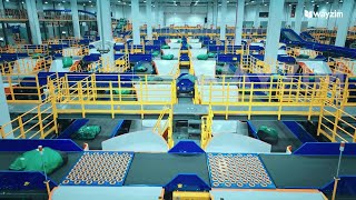 Eastern China Sorting amp Warehousing Centrea total integration project for express parcel delivery [upl. by Eidac]