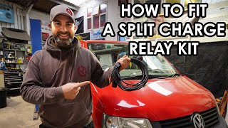 HOW TO PROFESSIONALLY FIT A SPLIT CHARGE RELAY KIT TO YOUR CAMPER  tips tricks amp hacks [upl. by Novaj]