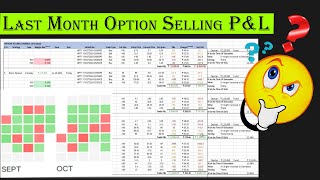 October Month Option Selling PampL [upl. by Hescock]