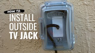 How To Add A TV Jack Outside [upl. by Airrotal]