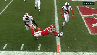 JuJu SmithSchuster dives to pylon on Chiefs TD score [upl. by Solana680]