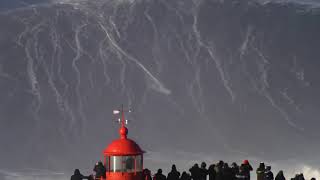 Biggest Wave Ever Surfed  Nazare  World Record [upl. by Eeraj245]