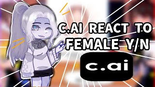 Cai Bots React To Female YN  Character AI  Gacha Club  Yandere  Cheating  Boyfriend  Gojo [upl. by Enylorac]