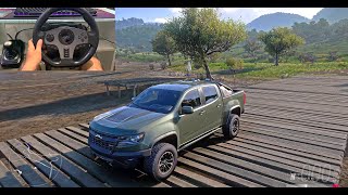 CHEVROLED HILUX REVO  FORZA HORIZON 5  WHEEL STEERING GAMEPLAY  4K [upl. by Coucher]