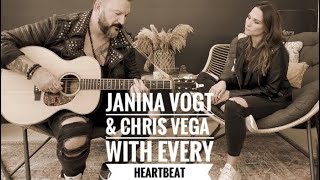 Janina Vogt amp Chris Vega  With Every Heartbeat Cover [upl. by Nuahsar]