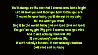 Rihanna  Nobodys Business Featuring Chris Brown Lyrics HD [upl. by Blen]