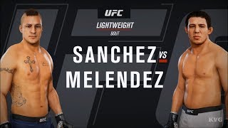 EA Sports UFC 3  Diego Sanchez vs Gilbert Melendez  Gameplay HD 1080p60FPS [upl. by Einwahr]