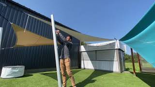 Installation dune voile dombrage simple et rapide [upl. by Rehpinnej]