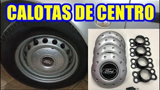 Como instalar Calotas de Centro de roda aro 14 Ford Ká Fiesta Courier [upl. by Vincent]