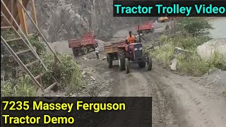 7235 Massey Ferguson Tractor Trolley Demo Video [upl. by Elehcin570]