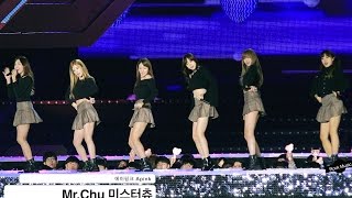 에이핑크 Apink4K 직캠MrChu 미스터츄20161021 Rock Music [upl. by Frum]