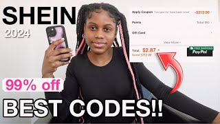 The BEST SHEIN COUPON CODE 2024  new updated active SHEIN discount code [upl. by Mauer350]