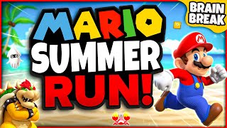 Mario Summer Run  Summer Brain Breaks For Kids  Summer Games For Kids  GoNoodle Games [upl. by Johnsten]