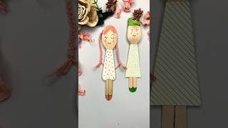 Wooden spoon fork easy craft idea for kids artandcraft ideas youtubeshorts craftchutney2 [upl. by Oht]