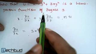 Mathematics Illustration on Eulers Theorem on Homogeneous Function [upl. by Barabbas]