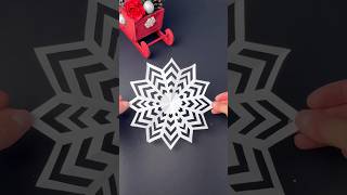 Amazing Paper Snowflakes ❄️ papercraft papersnowflaketutorial christmas2024 diy christmas [upl. by Sturdivant]