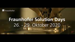 Fraunhofer Solution Days 2020 [upl. by Araik]