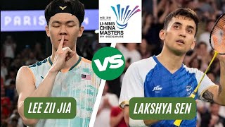 LEE Zii Jia vs Lakshya SEN  LINING China Masters 2024 R32 [upl. by Kleper]