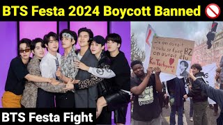 BTS Festa 2024 Boycott Banned 🚫  BTS Festa Fight 🤬 [upl. by Alroi]