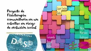 1 Concurso Desafío DASP Proyecto Fisioterapia comunitaria en colectivo en riesgo exclusión social [upl. by Kcid1]