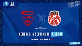 J4 I Nîmes Olympique – FC Rouen 22 le résumé I National FFF 20242025 [upl. by Ailedua]