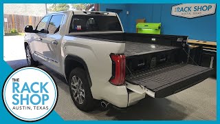 20222024 Toyota Tundra Short Bed DECKED InBed Drawer System  The Rack Shop  Austin TX [upl. by Notsob]