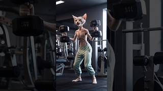 Once bullied a skinny cat turned muscular ai cat kitte fypシ゚viral catlover cute funny [upl. by Joice]