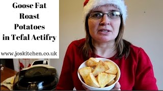 Goose Fat Roast Potatoes in Tefal Actifry  JosKitchencouk [upl. by Kasey]