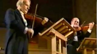 JS Bach  Triple Concerto  Sir Yehudi Menuhin Igor and Valery Oistrakh [upl. by Burnham]