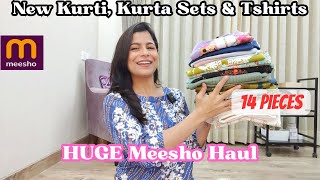 Latest Kurti Kurta Set amp Tshirt Haul From Meesho l Dream Simple [upl. by Nuris]