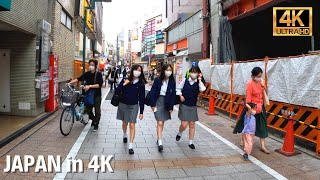 Beautiful evening in Tokyo Japanese high school students leave school 【4K ASMR］ [upl. by Aleemaj]