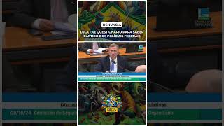 Deputado Sanderson denuncia Lula fez questionário para perguntar partidos dos policiais federais [upl. by Onnem]