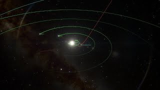 Animation of Comet 2IBorisovs Orbit [upl. by Orrocos741]