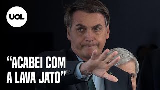 Bolsonaro “Acabei com a Lava Jato porque não tem mais corrupção no governo” [upl. by Leitao]