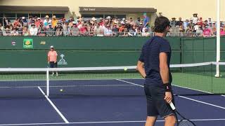 GOAT Federer amp Schwartzman Practice Clip 6 [upl. by Artied]