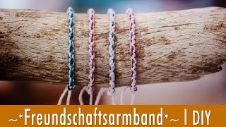 Freundschaftarmband super einfach flechten im StricklieselStyle OHNE Strickliesel  DIY  Armband [upl. by Llesig]