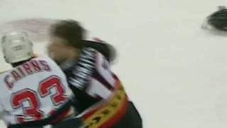 Eric Cairns vs Brian McGrattan Nov 17 2005 [upl. by Philbrook]