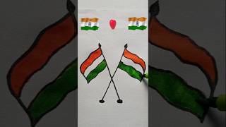 🧡🤍💚 Janaganamana  Republicday independenceday flag drawing viral [upl. by Ithsav]